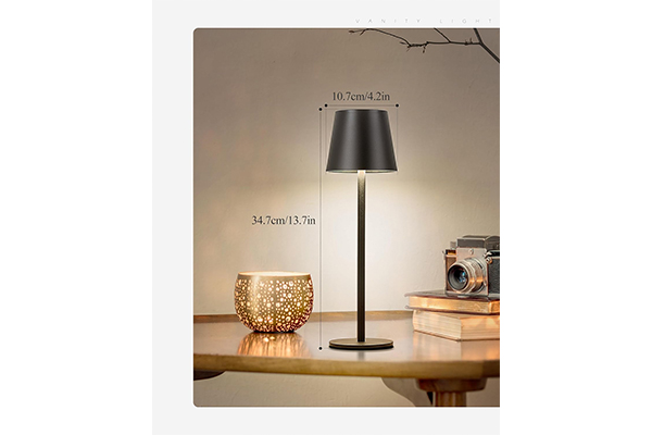 What are the features of Cordless Rechargeable Table Lamp that make it convenient for bedside reading scenarios?