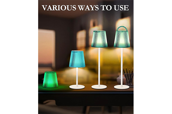 Green Transparent Magnetic Portable Charging Desk Lamp Single Pack