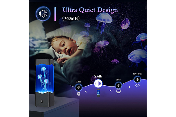 The lighting effects and brightness adjustment function of Jellyfish Lava Lamp for Kids affect children's sleep